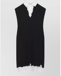 MM6 by Maison Margiela - Cotton Sleeveless Mini Dress - Lyst