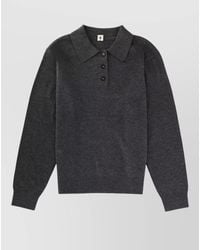 THE GARMENT - Polo Shirt Como Collared Ribbed Cuffs Hem - Lyst