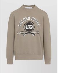 Golden Goose - Cotton Logo-Print Crewneck Sweatshirt - Lyst