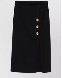 Pinko - Side Split Knee-Length Pencil Skirt - Lyst
