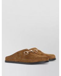 Gucci - Mule Flat Sole Tone Hardware - Lyst