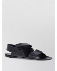 Saint Laurent - Open Toe Slingback Flat Sole Sandals - Lyst