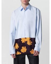 Dries Van Noten - Floral Print Paneled Shirt - Lyst