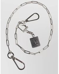 Dolce & Gabbana - Metal Chain Logo Charm Keychain - Lyst