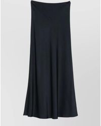 Fabiana Filippi - High-Waisted Satin Maxi A-Line Skirt - Lyst