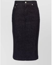 Dolce & Gabbana - Denim Skirt With Back And Front Pockets - Lyst