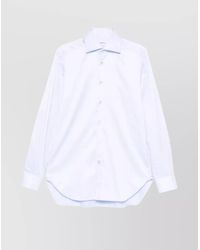 Kiton - Cotton Long Sleeve Shirt With Buttoned Cuffs - Lyst