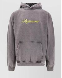 Represent - Cotton Logo-Embroidered Hoodie - Lyst