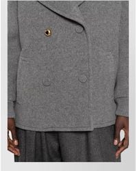 Moschino - Wool Double-Breasted Coat - Lyst