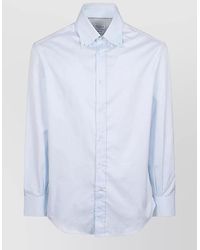 Brunello Cucinelli - Cotton Regular-Fit Button-Down Shirt - Lyst