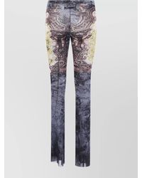 Jean Paul Gaultier - Printed Medallion Mesh Trouser - Lyst