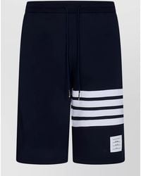 Thom Browne - Cotton Logo-Print Bermuda Shorts - Lyst