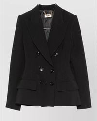 Elisabetta Franchi - Tailored Blazer Jacket Buttoned Cuffs Lapels - Lyst