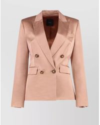 Pinko - Blazer Satin Cotton Blazers - Lyst