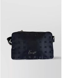 KENZO - Geometric Woven Shoulder Bag - Lyst