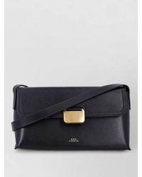 A.P.C. - Small Leather Clutch Bag - Lyst