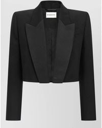 Givenchy - Cropped Blazer Single Breasted Notched Lapels - Lyst
