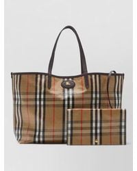 Burberry - Highlands Medium Canvas Shoulder Bag - Lyst