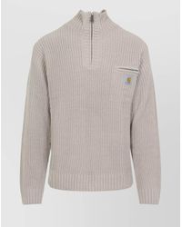 Carhartt - Ribbed Half Zip Sweater - Lyst