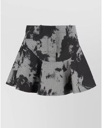 Fendi - Denim High-Rise A-Line Skirt - Lyst