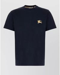 Burberry - Cotton Logo-Embroidered Short-Sleeve T-Shirt - Lyst