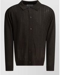 NN07 - Thor Wool Blend Cardigan Long Sleeves - Lyst