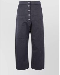 Studio Nicholson - Cotton Wide-Leg Trousers - Lyst