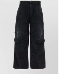 Balenciaga - Cargo Jeans With Wide Leg And Pockets - Lyst