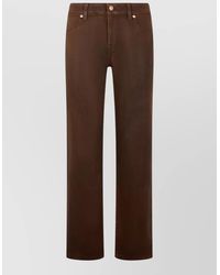 7 For All Mankind - Straight Leg Mid Rise Denim Jeans - Lyst