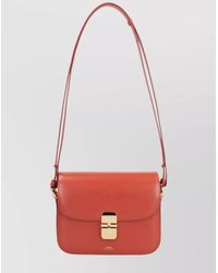 A.P.C. - Grace Small Leather Shoulder Bag - Lyst