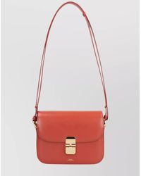 A.P.C. - Grace Small Leather Shoulder Bag - Lyst