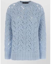 Fabiana Filippi - Openwork Cashmere Wool Silk Jumper - Lyst