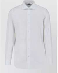 Finamore 1925 - Button Down Collar Long Sleeve Shirt - Lyst