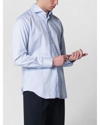 Xacus - Shirt Button Down Collar Stripes - Lyst