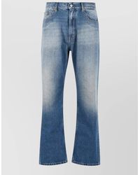 MM6 by Maison Margiela - Denim Jeans Straight Leg Belt Loops - Lyst