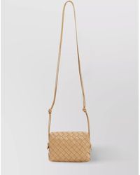 Bottega Veneta - Loop Mini Leather Crossbody Bag - Lyst