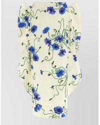 Stella McCartney - Floral Print Dress Pleated Skirt Sleeveless - Lyst