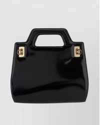 Ferragamo - Mini Calf Leather Shoulder Bag - Lyst