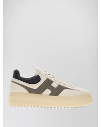 Hogan - Nappa Leather H Stripes Lace Up Sneakers - Lyst
