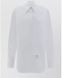 Thom Browne - Cotton Shirt With Back Yoke And Patch Pocket - Lyst