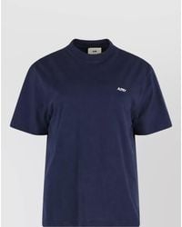 Autry - Ribbed Cotton Logo T-Shirt - Lyst
