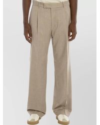 PT Torino - Virgin Wool Silk Wide-Leg Trousers - Lyst