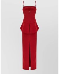 ROTATE BIRGER CHRISTENSEN - Asymmetric 3D Floral Maxi Dress - Lyst
