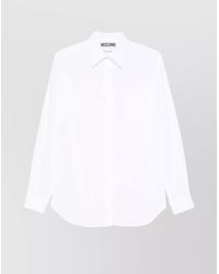 Moschino - Shirt With Chest Pocket And Collar - Lyst
