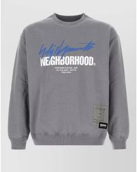 Yohji Yamamoto - Cotton Neighborhood Crew Neck Graphic Sweatshirt - Lyst