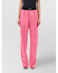 Tom Ford - Silk Wide-Leg Trousers - Lyst