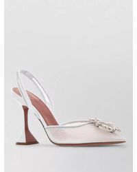 AMINA MUADDI - Mesh Begum Slingback Pumps Embellished Heel - Lyst
