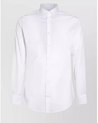 Giorgio Armani - Collar Button-Down Shirt Cuffed Sleeves - Lyst