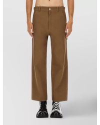 Moschino - Cotton Straight-Leg Trousers - Lyst