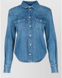 Jacob Cohen - Denim Shirt Long Sleeves Chest Pockets - Lyst